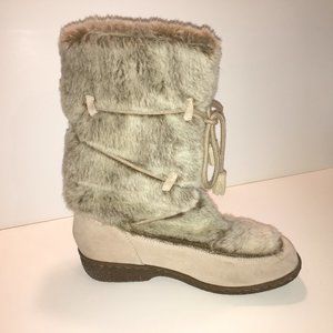Sam Edelman Suede and Faux Fur Boots